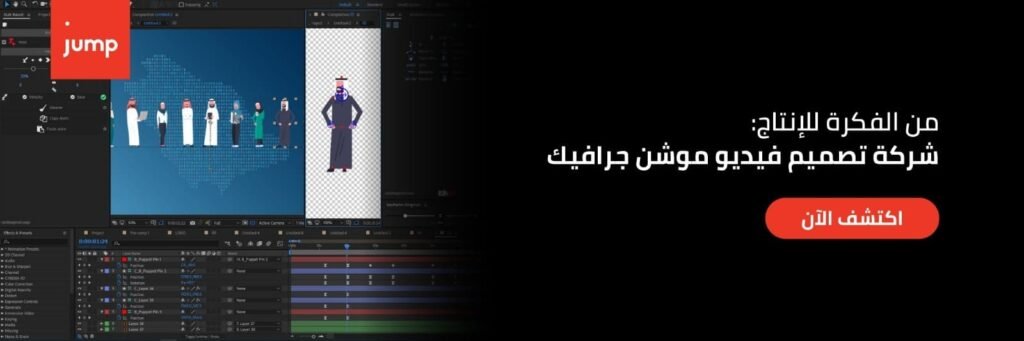 من الفكرة للإنتاج : شركة تصميم فيديو موشن جرافيك فى السعودية